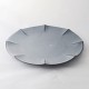 Plisse 11" plate dark gray