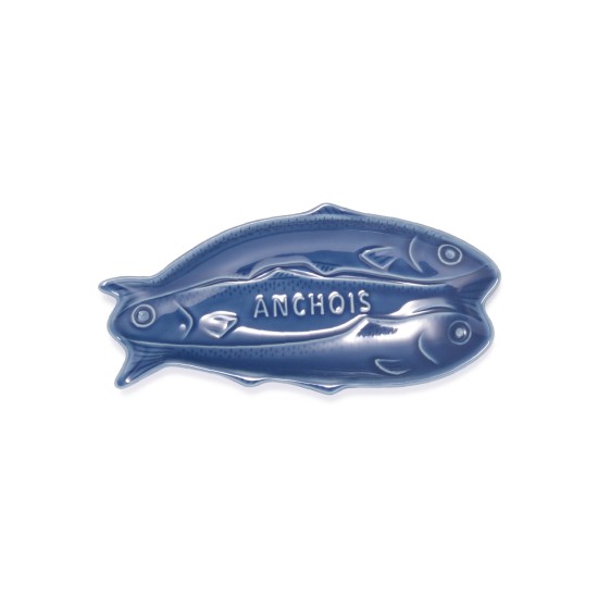 Fisherman's three sardines plate indigo