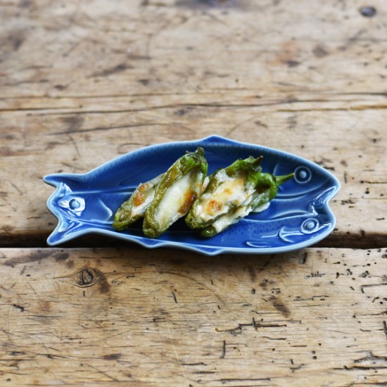 Fisherman's three sardines plate indigo