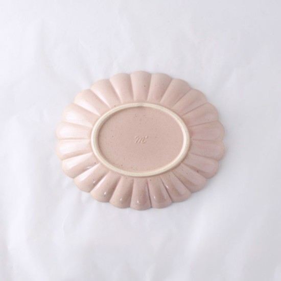 Blossom 6.5 sun oval plate light pink