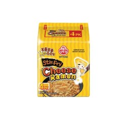 Ottogi Stir Fry Cheese Ramen 120Gx4